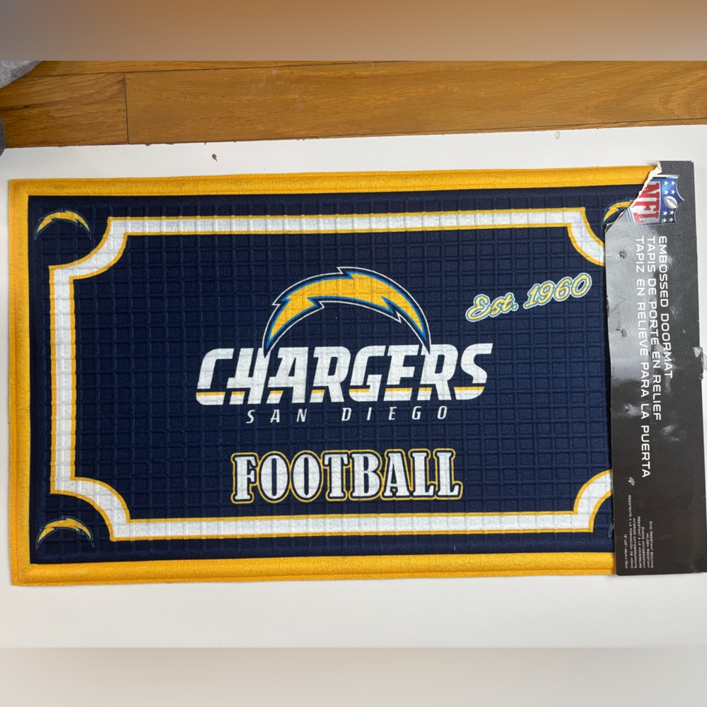 NFL Embossed doormat‎ San Diego Chargers - Picture 2 of 8